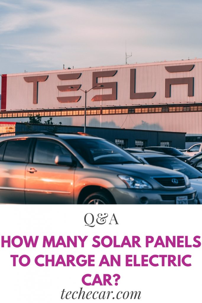 how many solar panels to charge an electric car