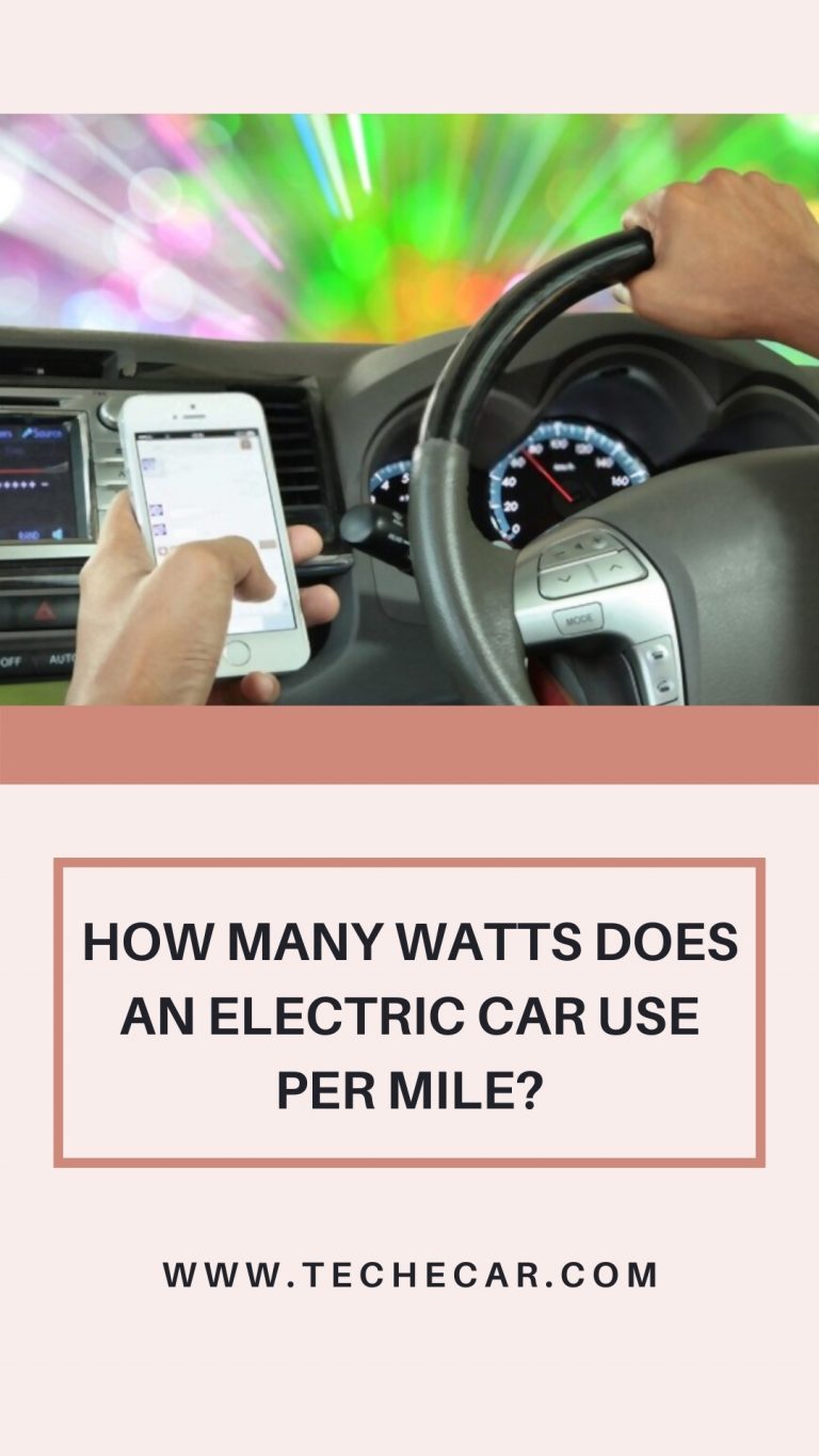 How Many Watts Does An Electric Car Use Per Mile?