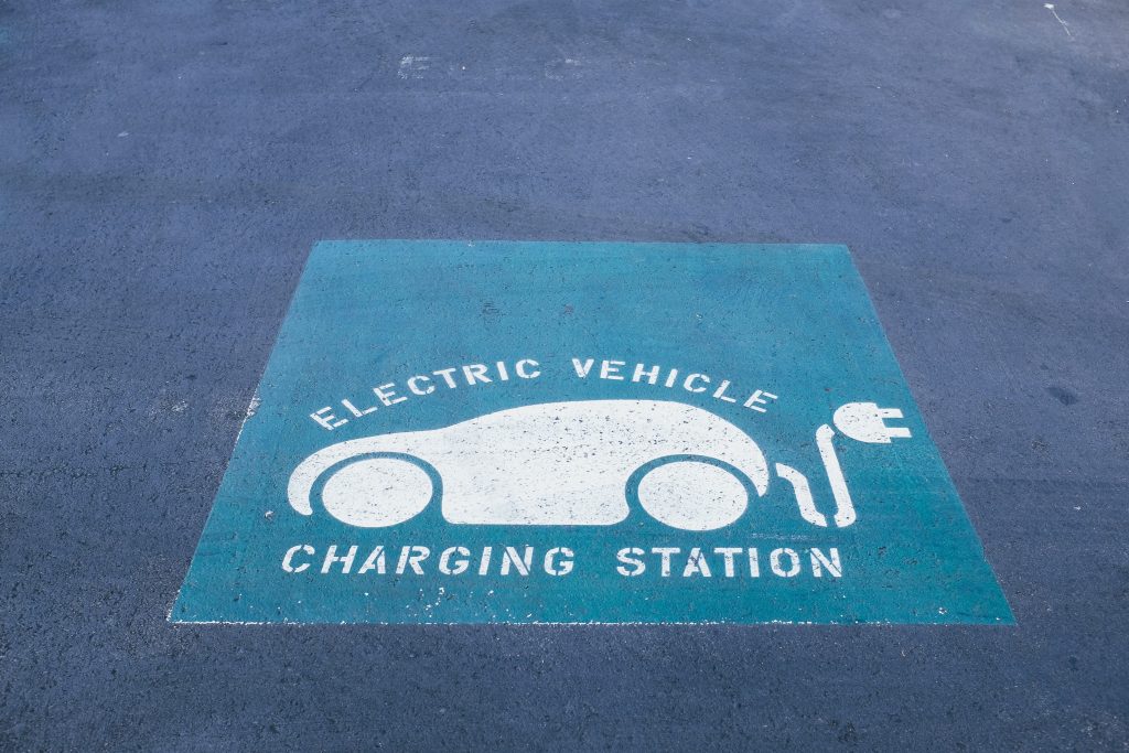 Electric Vehicle Charging Station Sign