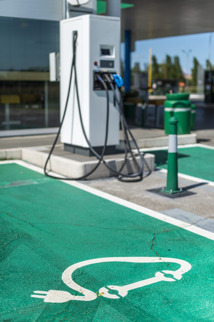 Electric Vehicle Charging Station Sign