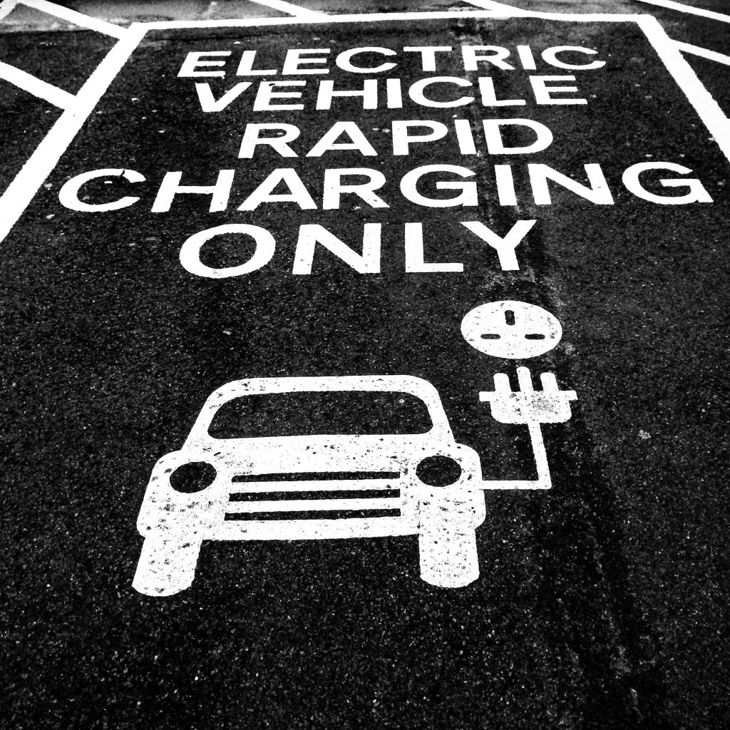 Electric Vehicle Charging Station Sign