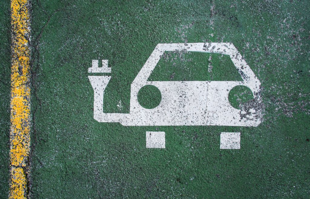 Electric Vehicle Charging Station Sign