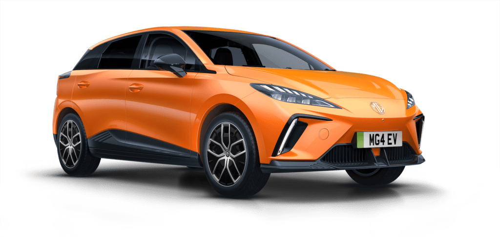 2024 MG 4 EV Car Volcano Orange